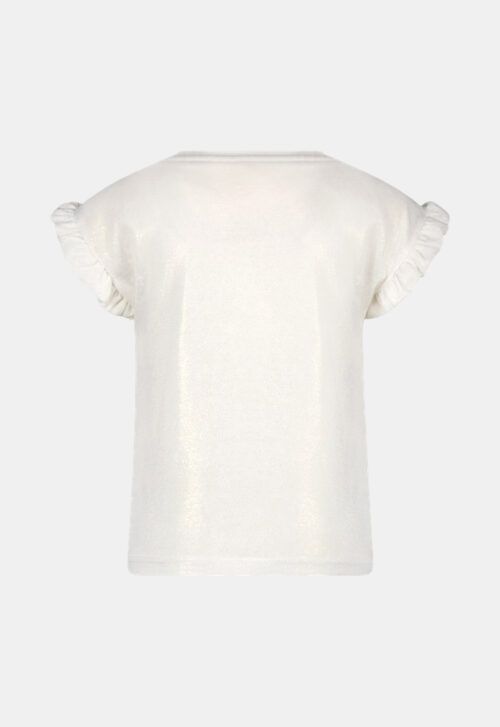 Like Flo T-shirt met Ruffles Off White (119956)
