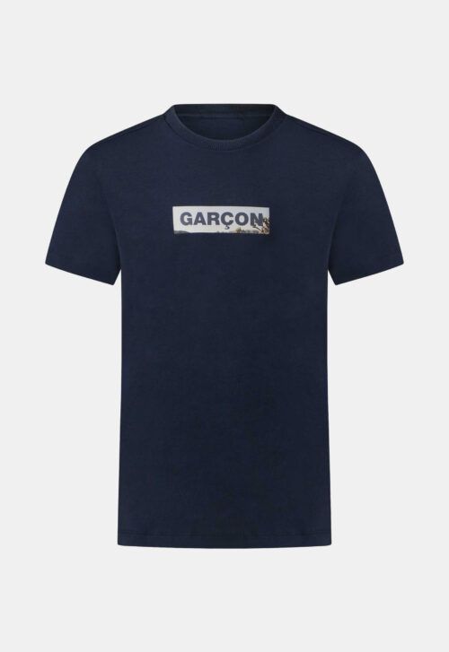 Le Chic Garçon T-shirt met Logo – Navy (120523)