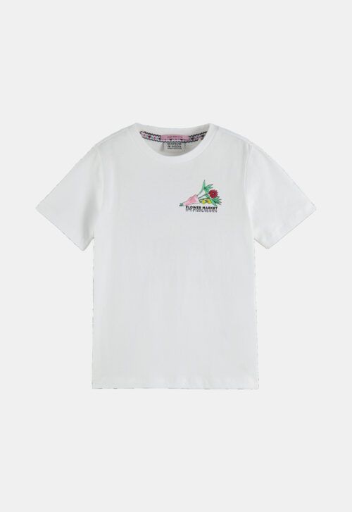 Scotch & Soda Regular Fit T-shirt ‘Flower Market’ (120038)