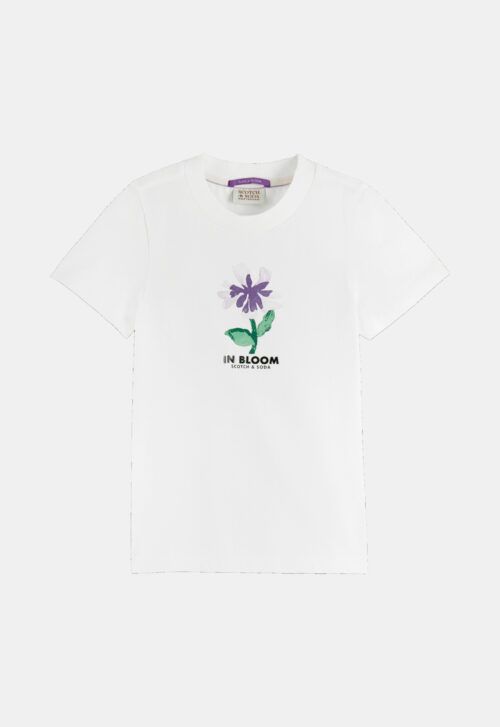 Scotch & Soda Slim Fit T-shirt ‘Flower’ (121786)