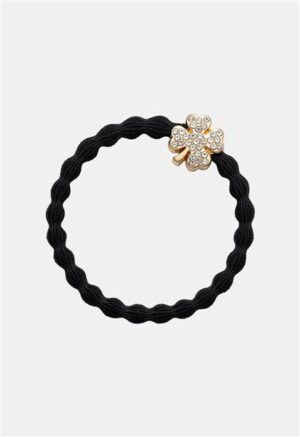 byEloise Armbandje ‘Diamanté Clover Black’ (121853)