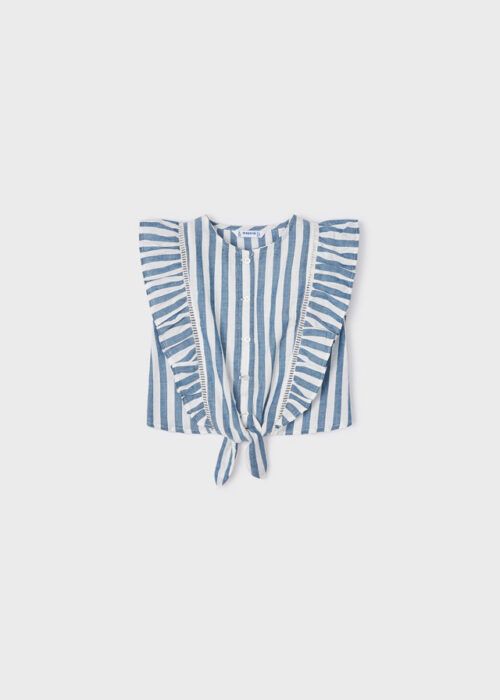Mayoral Cropped Shirt ‘Stripe’ (122715)