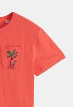 Scotch & Soda Skate-Fit T-shirt – Hibiscus (128444)
