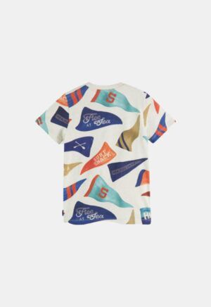 Scotch & Soda T-Shirt ‘Flag Print’ (158447)